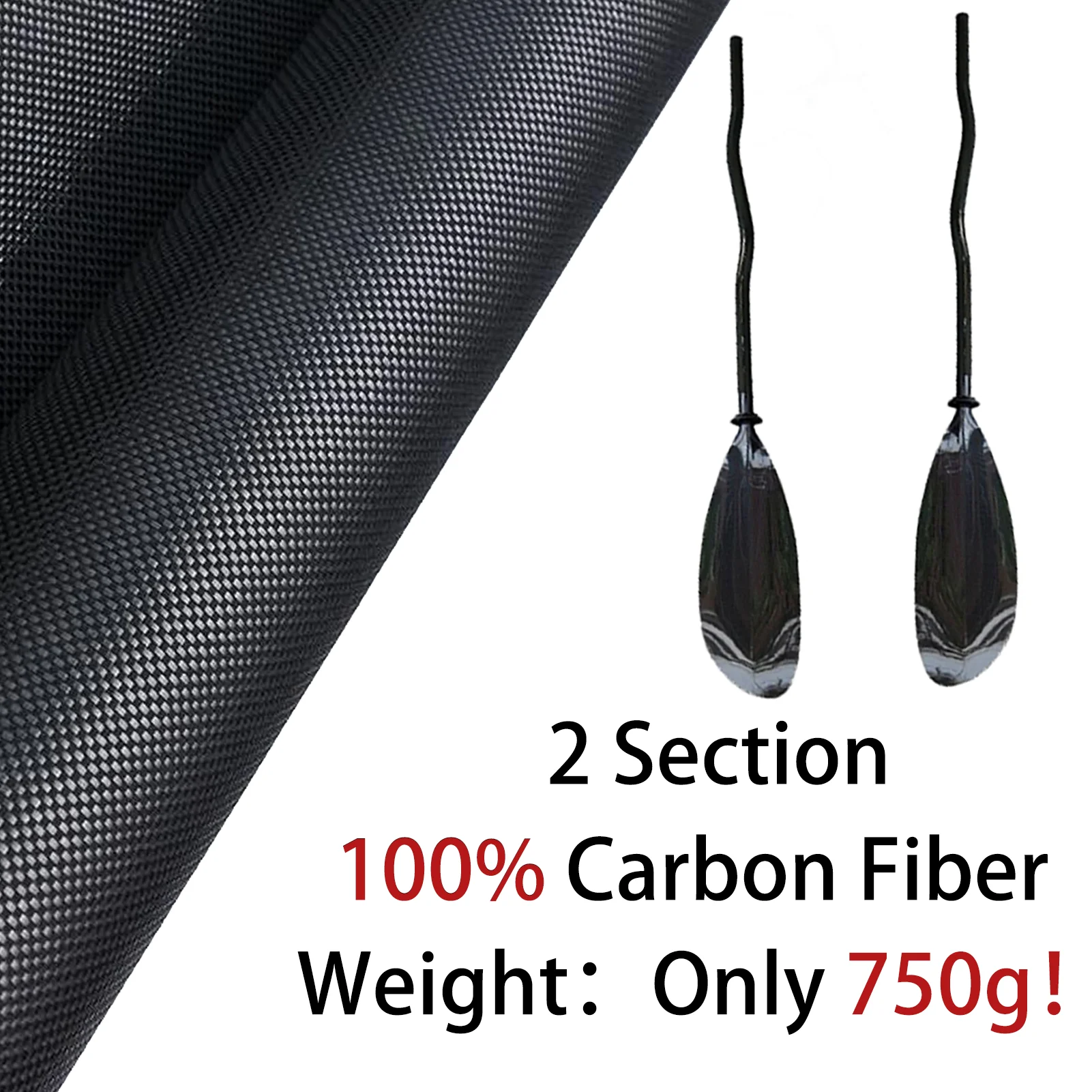 750g Bent Shaft Kayak Paddle For Inflatable Surfboard Lightweight Full Carbon Kayak Oars Adjustable Boat Oars Surfing Paddle