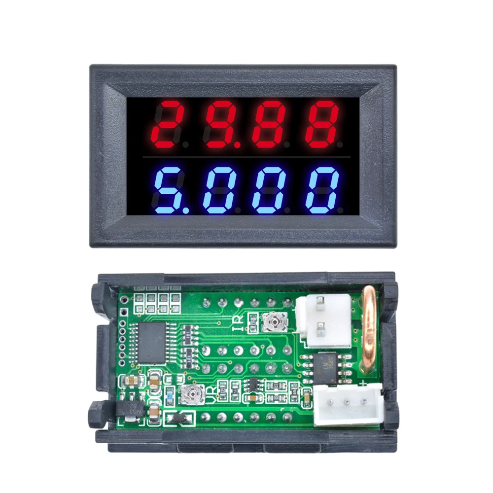 Imagem -06 - Voltimetro Amperímetro Digital Voltímetro Digital Lcd Amperímetro Wattímetro Tensão Corrente Medidor de Energia Detector de Volts Tester Monitor 48v 60v 72v dc 0500v 10a 1000w