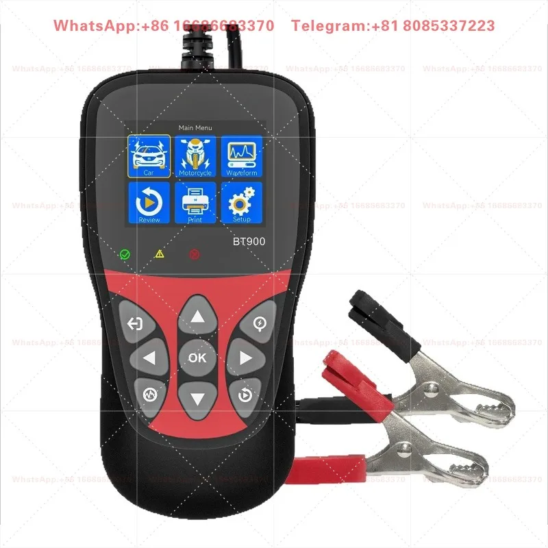 Battery Tester 12V with One Click Reading & Intelligent Detection for Auto Use