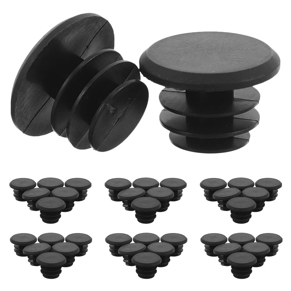 

50Pcs Mountain Bike Handlebar End Caps Plastic Bar End Plugs Lightweight Bicycle Grip Protectors Road Bike Handlebar