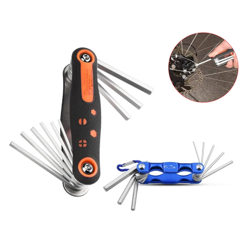 

Folding Hexagonal Wrench Tool Set Metric Inch Box Screwdriver Universal High Quality Chrome Vanadium Alloy Steel High Hardness