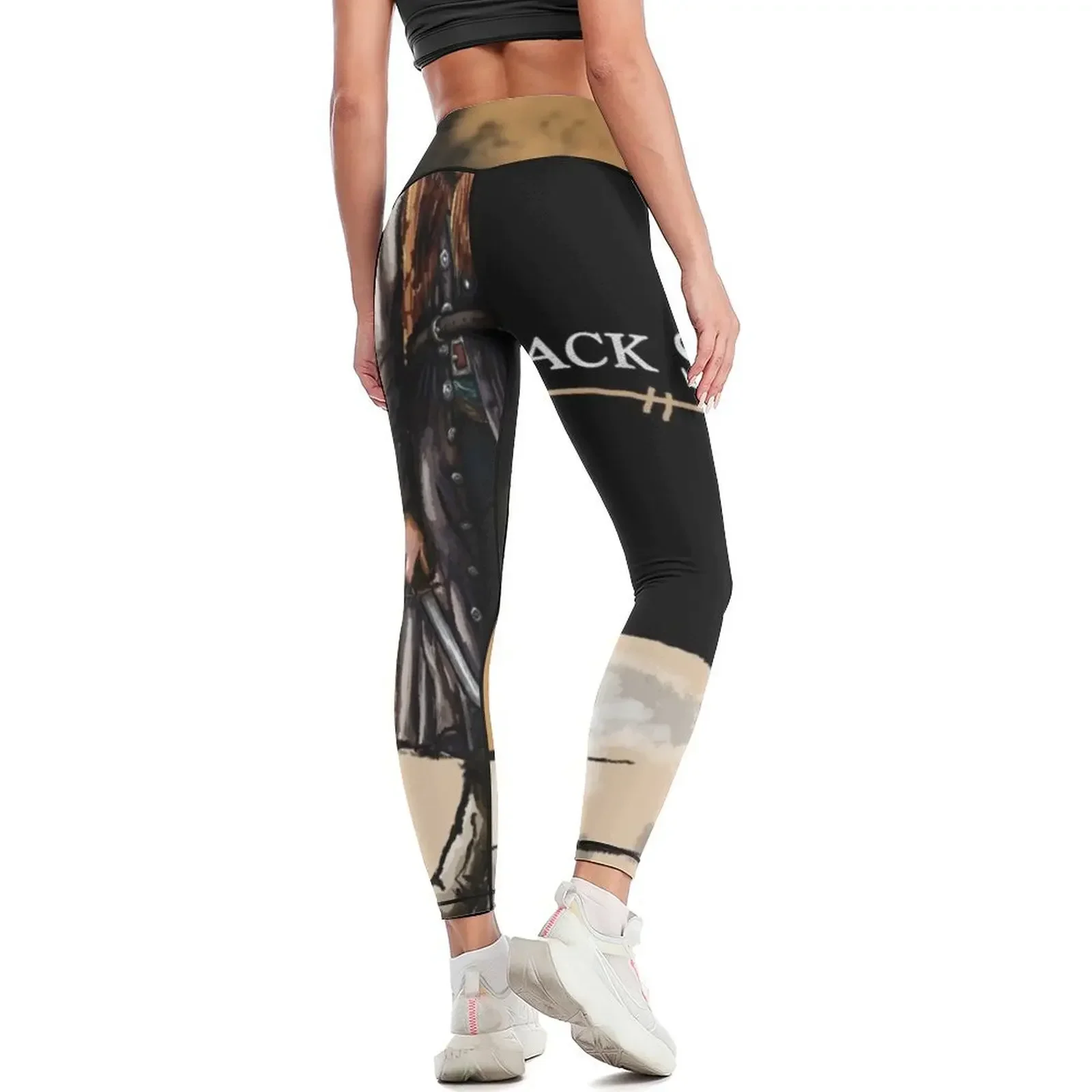 آن بوني - سراويل ضيقة ذات أشرعة سوداء ملابس رياضية نسائية سراويلي حريمي مجموعة رياضية للنساء في صالة الألعاب الرياضية #3