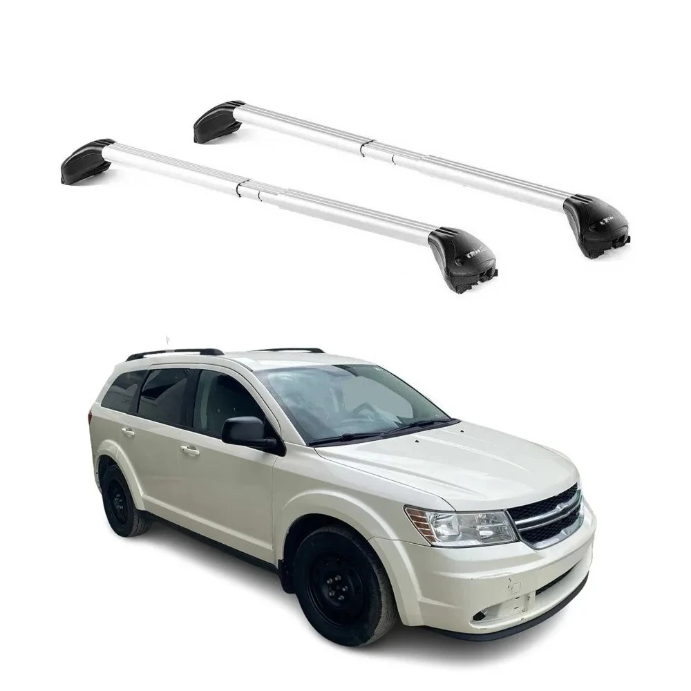 

Для Dodge Journey 2009-2011, 5-дверный, алюминиевые поперечины для багажника на крышу, серебристо-серые, 2 шт.