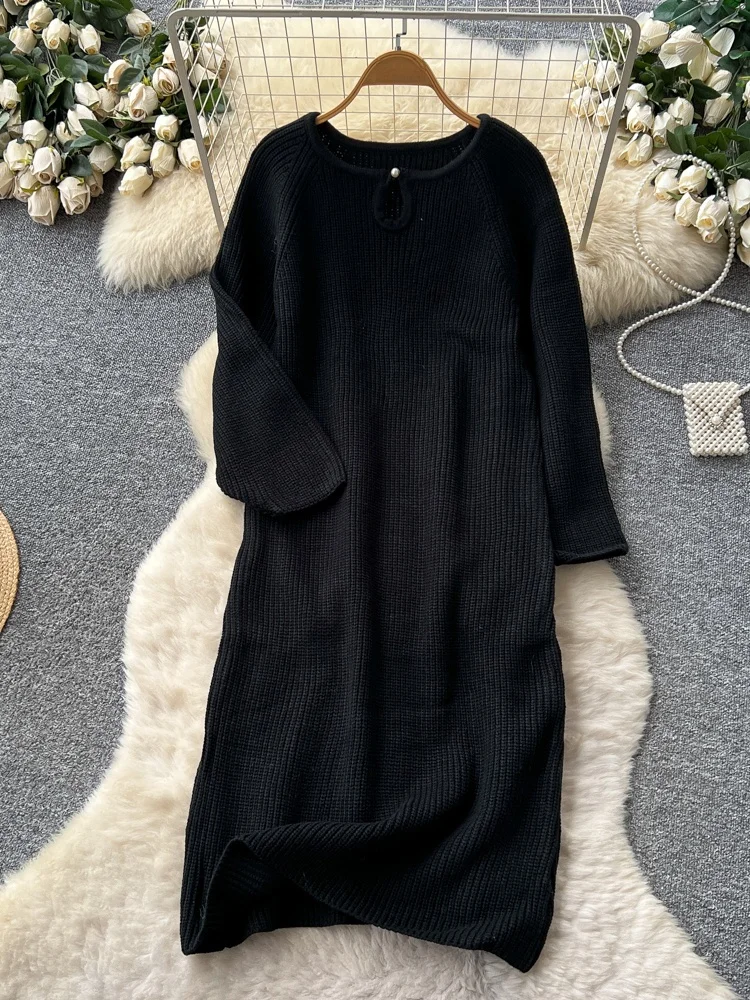 Długa, luźna spódnica damska z poliestru, z wysokim stanem, w kształcie litery A, wygodna i modna.