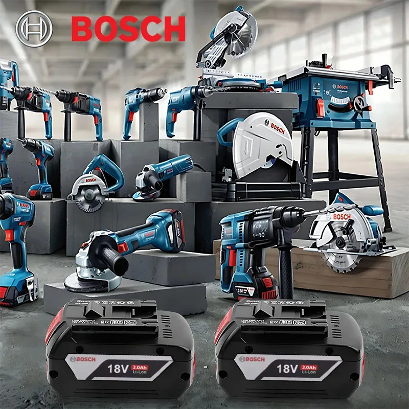 

Original 18V BOSCH 3.0Ah Battery , for BAT609 BAT609G BAT618 BAT618G JSH180-01, PB360S, RHH180-01 Series of electric tools