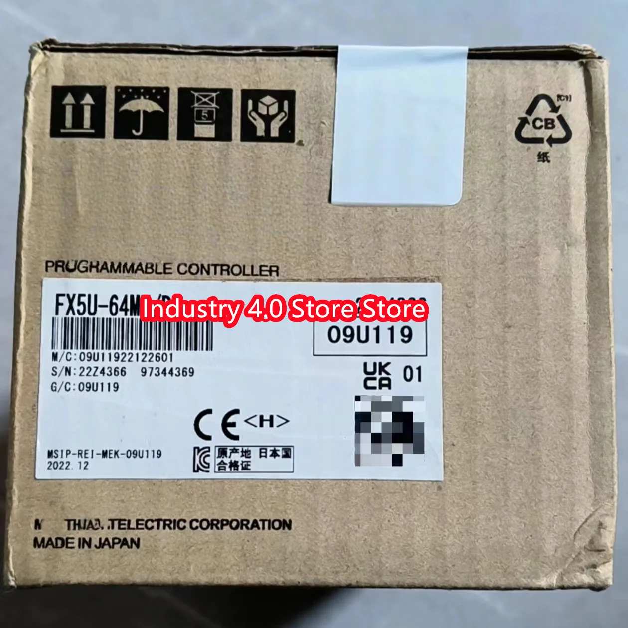 Módulo original do PLC, no estoque, FX5U-64MR-DS,FX5U-64MR-ES