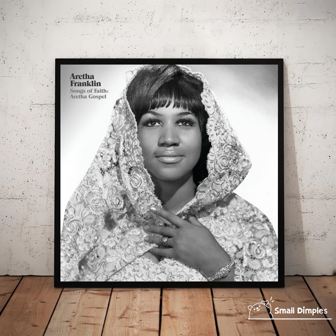 Aretha Franklin Songs Of Faith Aretha Gospel Music Album Poster Canvas Art Print Home Decoration Wall Painting (No Frame)