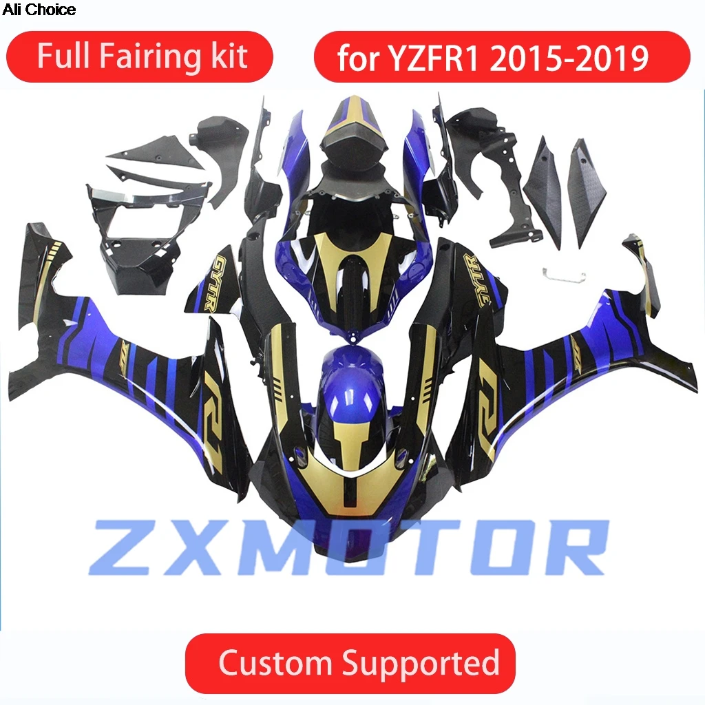 

Fit For YAMAHA YZFR1 2015 2016 2017 2018 2019 High Quality Fairings YZF R1 15-19 Motorcycle Bodywork Fairing Kit ABS Injection