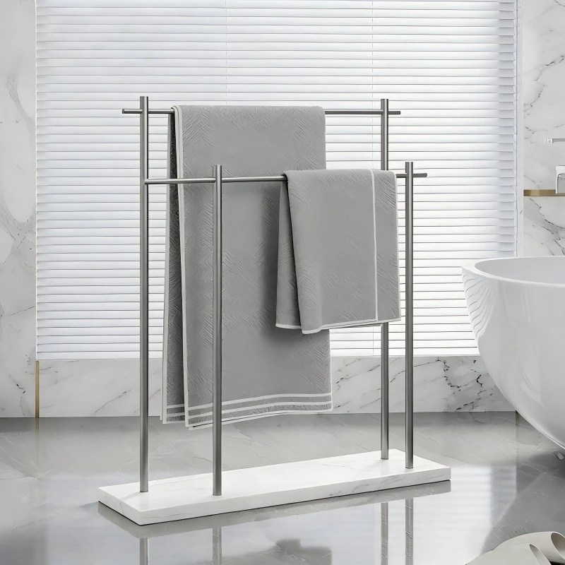 

Vertical Towel Racks Removable Towel Holder Foldable Bathtub Bathroom Accessories Multifunctional Hanger Bath Hardware Household
