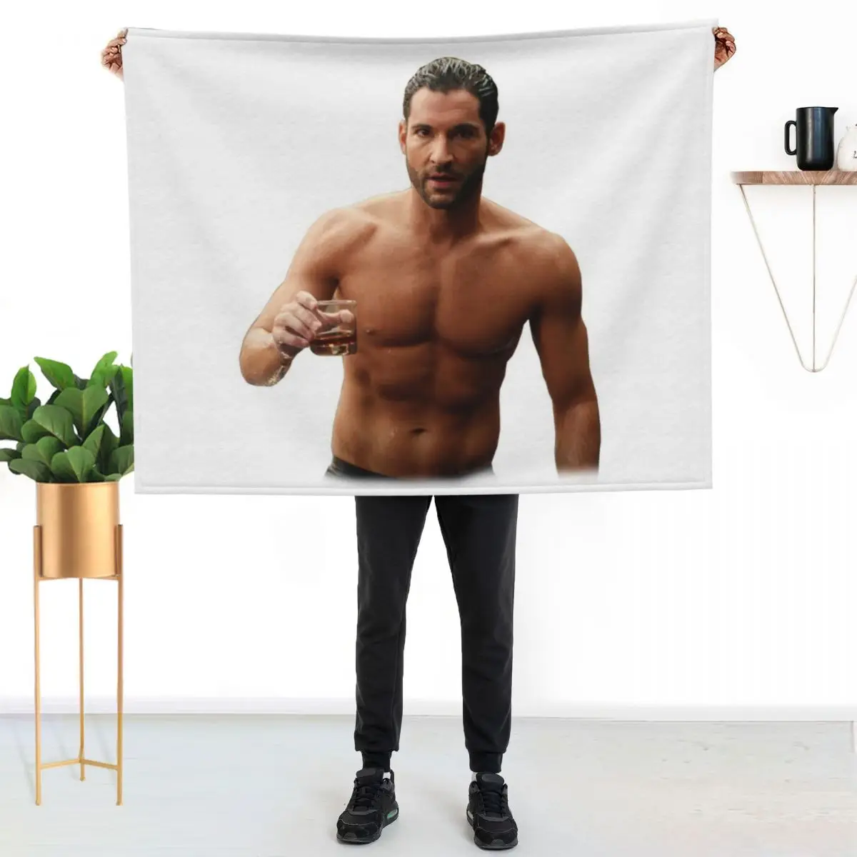 Tom Ellis Throw Blanket Year Round Soft Comfortable Blanket for Home