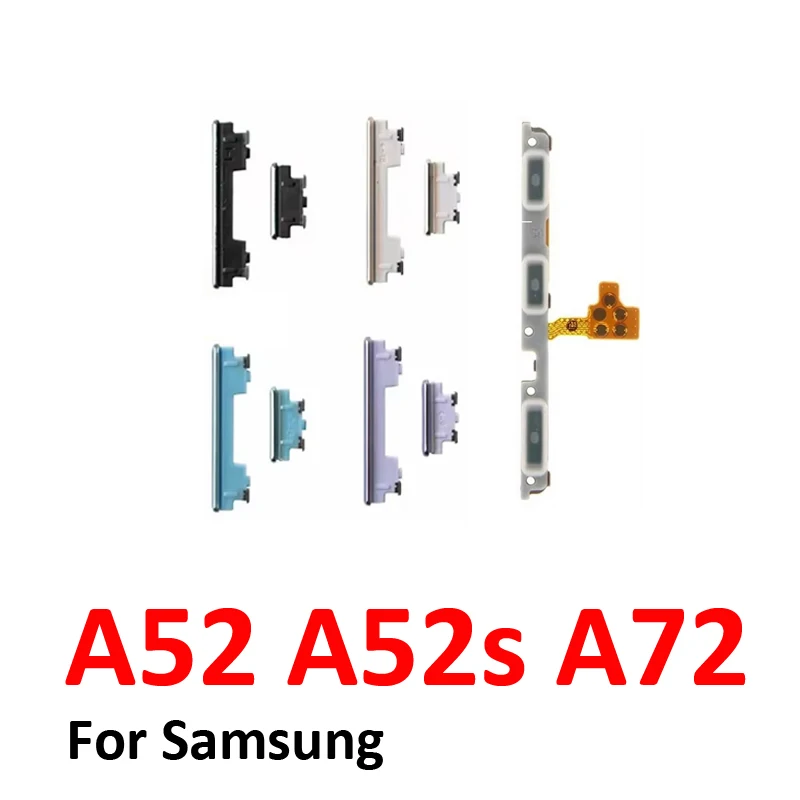 Phone Power Volume Button For Samsung Galaxy A52 A52s A72 LTE 5G New On Off Up Down External Key Internal Flex Cable Parts image 5
