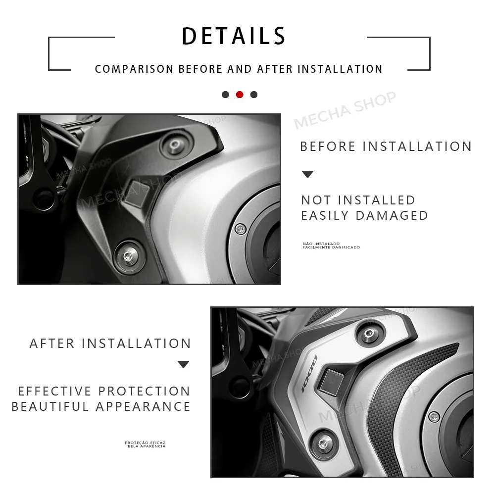 Gas Cap Upper Protection Sticker for CB1000 Hornet 2025-2026 Accessories Motorcycle Decal Kit 4