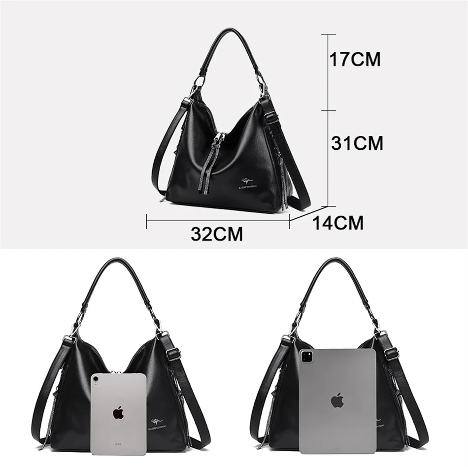 2023 High Quality Soft Leather Ladies Handbags Luxury Designer Brand Large Capacity Shoulder Crossbody Bags for Women Tote Bags