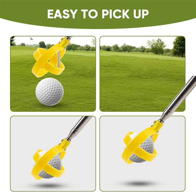 كلب بولو مائي تلسكوبي مع أداة لف كرة رأس الربيع وحزام الجولف وأداة الإمساك وإكسسوارات الجولف هدية جولف للرجال