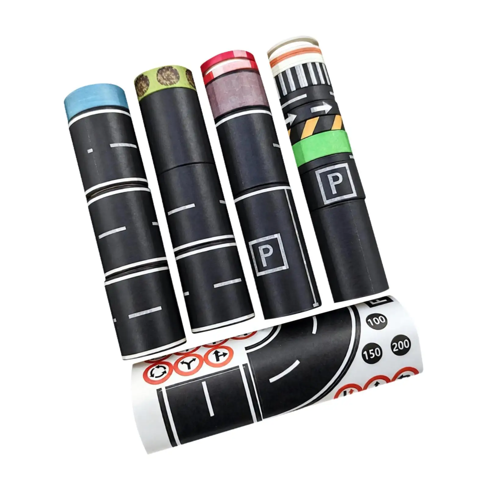 ملصقات إشارة المرور المزخرفة سهلة المسيل للدموع، ملحقات لعب السيارة لتزيين الحفلات