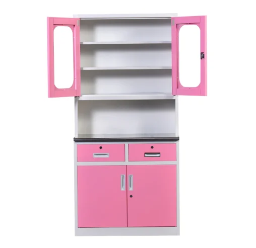 2-Drawer Furniture Steel Pharmaceutical Locker for Chemical Laboratory