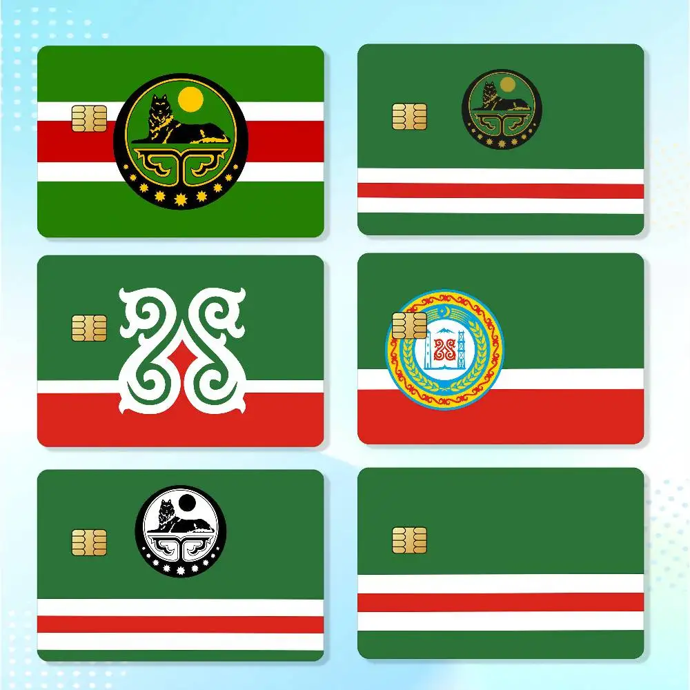 Chechen Republic Matte Card Stickers For Credit Cards Debit Cards And Transit Cards 4Pcs