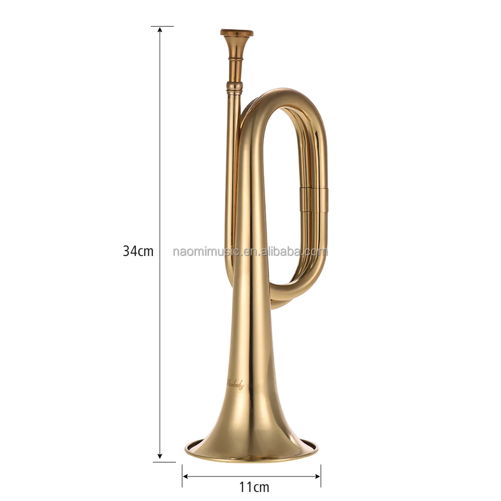 B Flat Trumpet Bugle Call Trumpet Brass Cavalry Horn