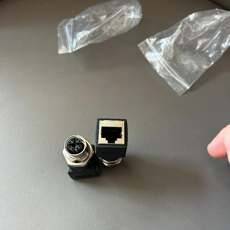 4/8-core M12 DCODE Terminal Block A/D/X Type To RJ45 Adapter Pin Type Hole Type Male and Female Waterproof Pure Copper Connector