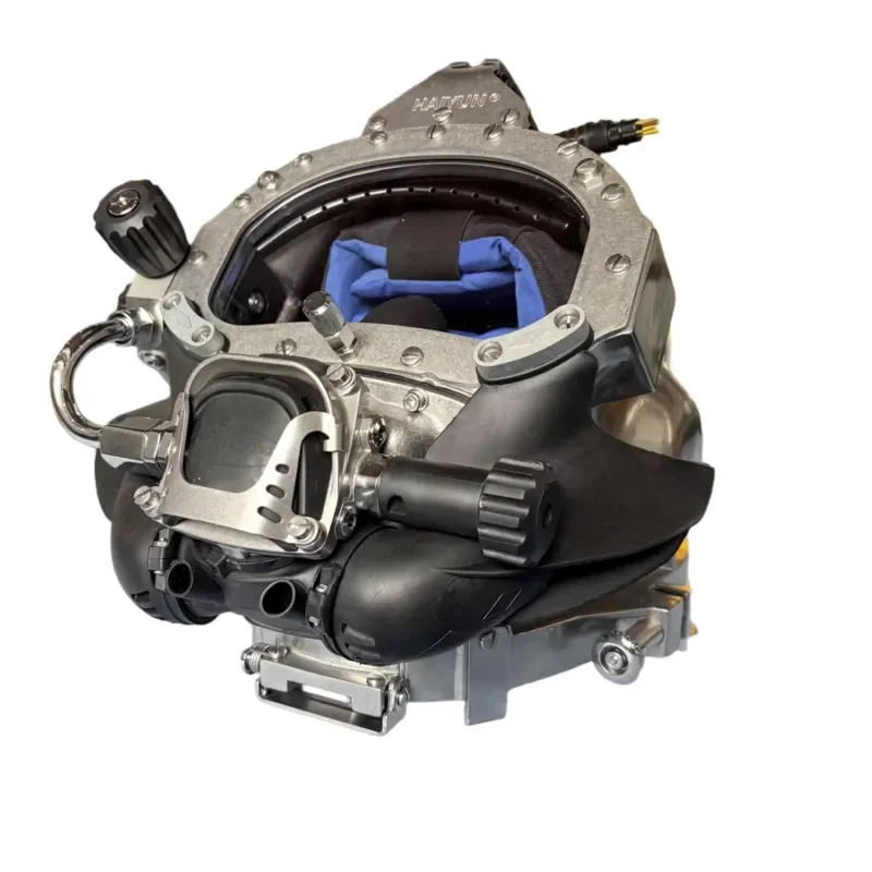 Stainless Steel Diving Helmet - Silicone Oral Nasal Mask with Adjustable Head Cushion, Parts Interchangeable