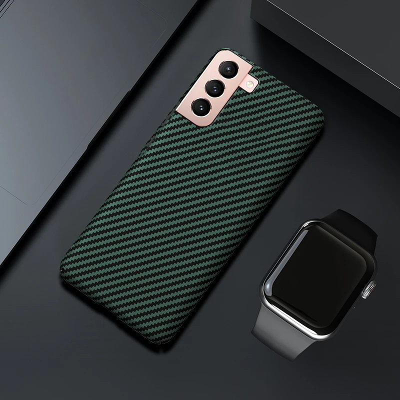 Luxury Carbon Fiber Skin UltraThin Case for Samsung S24 S23 S22 S21 Plus Note20 Ultra S20 FE Shockproof Matte Hard PC Cover