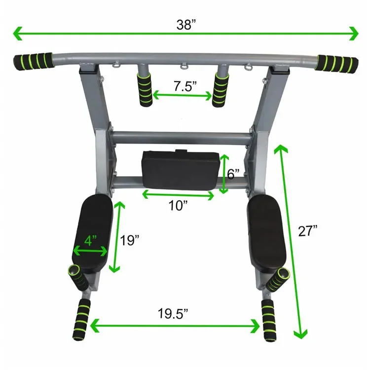 Indoor Gym soffitto esercizio orizzontale attrezzature per il Fitness Pull-up Pullup Chin-up Chin-Up Barra Parede up Bar montato a parete