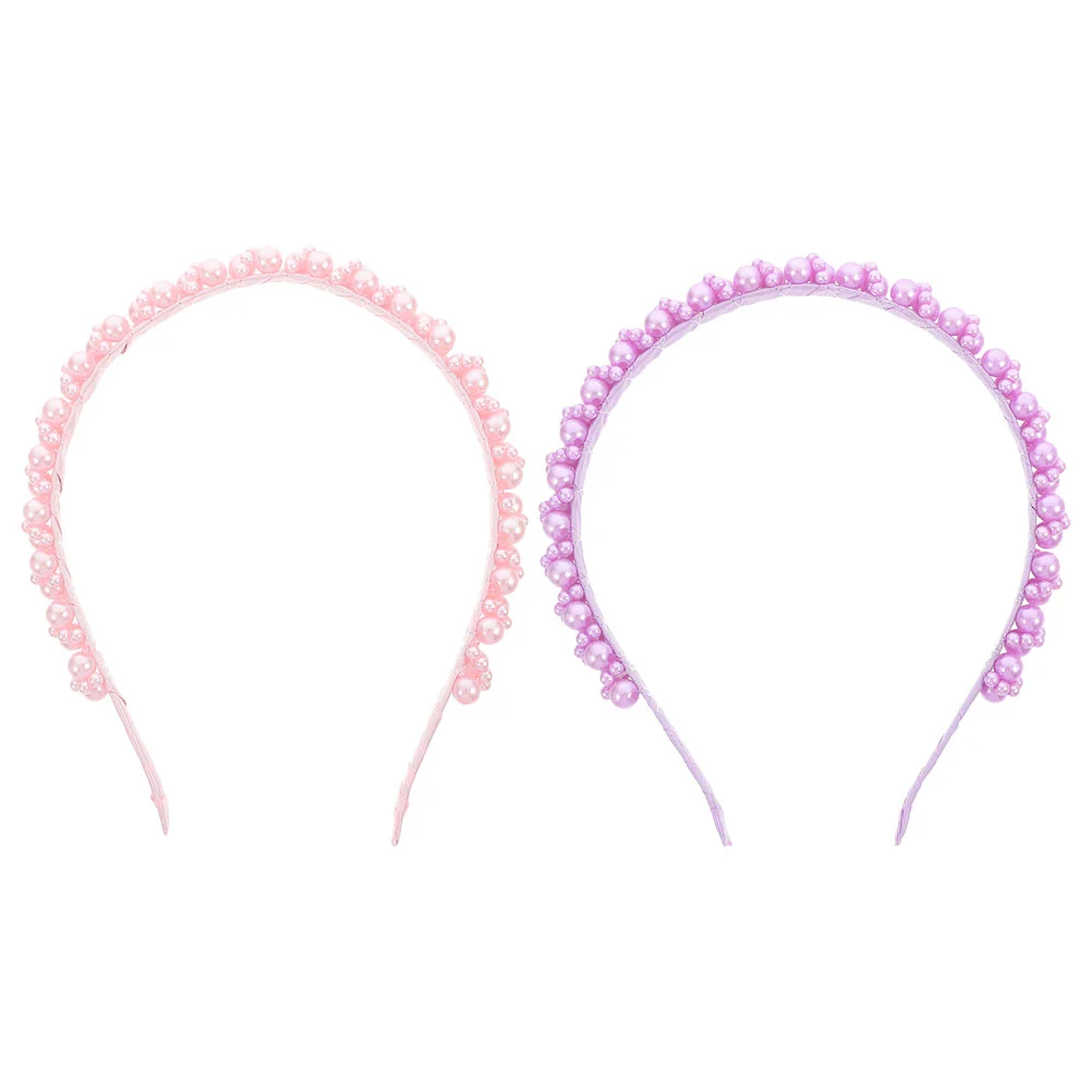 

2 Pcs Headband Bands Headbands for Women Spa Headdress Skin Care Delicate Shower Hair Fashion Miss Women's