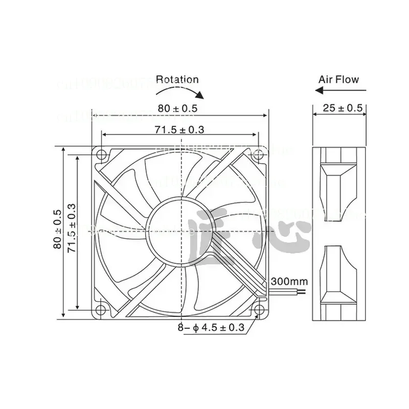 1PCS Original Yuelun 8025 for D80BH-12 HH 12V 0.30A 3-Wire UPS Uninterruptible Power Supply Fan