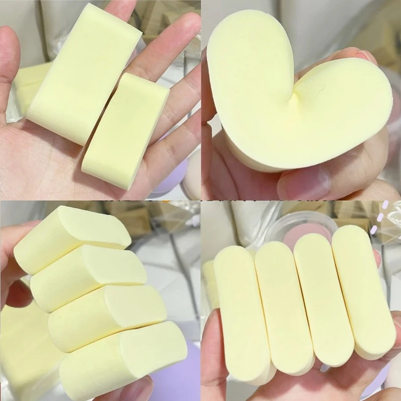 Yellow Soft Make Up Sponges Wet and Dry Use 2Pcs/Lot Puff Foundation Concealer Smearing Powder Puff Cosmetics Tool Wholesale New