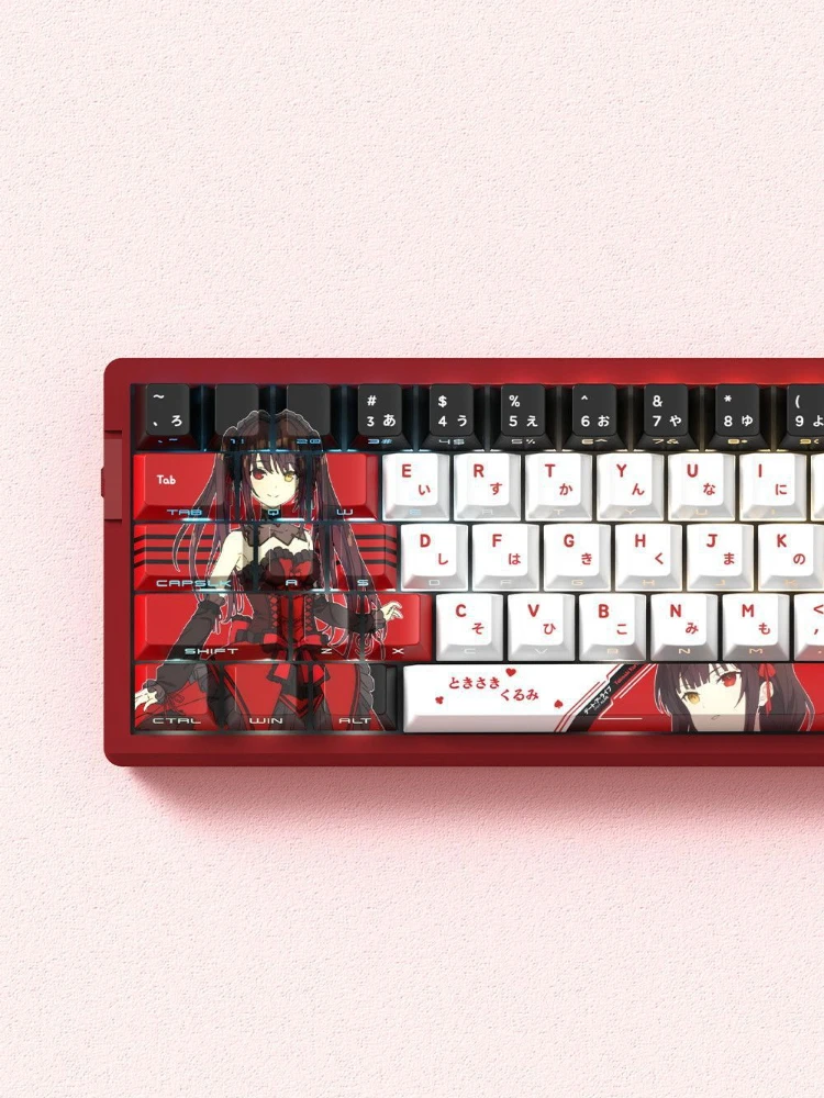 Klawisze Miyu Kurumi Tokisaki - Termosublimacja PBT, Profil OEM, Grawerowane z boku, Półprzezroczyste, Niestandardowe, Pogrubione do klawiatur mechanicznych — zdjęcie produktu 6