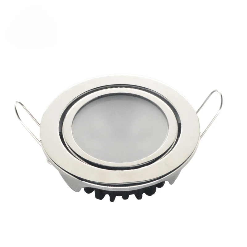 LED embedded ceiling lamp ceiling lamp 316 stainless steel waterproof round reversible directional downlight ship