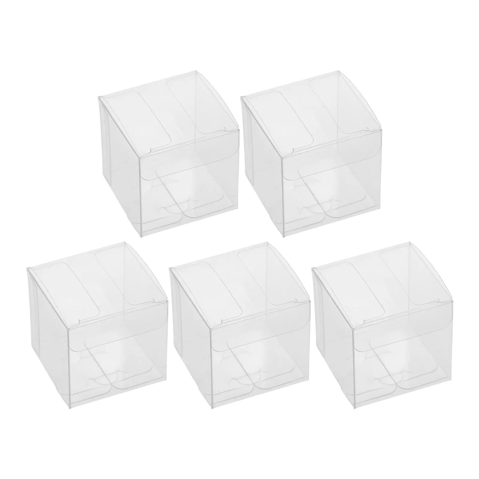 5Pcs Clear Golf Ball Display Case Transparent Portable Organizer Crystal Ball Holder Storage Box Dustproof Golf Bag Organizer