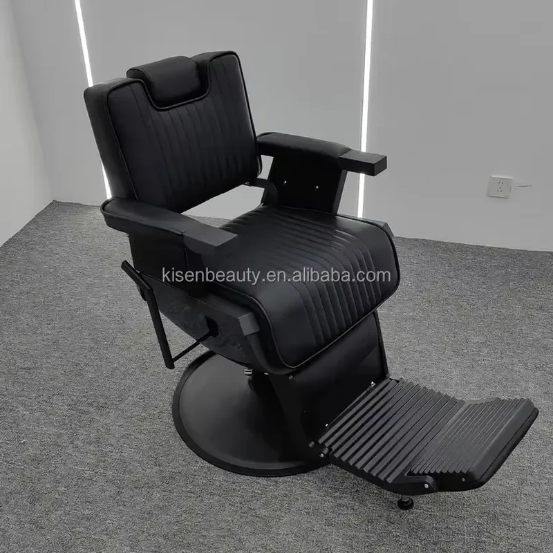 For Kisen Cool Barber Chair Hydraulic Reclining Rotating Lifting Furniture Men Women Styling Seat High Quality Pump