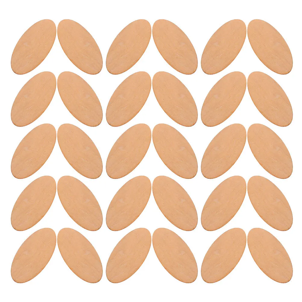 

20pcs Oval Wood Slices Unfinished Natural Wooden Pieces For Diy Crafts Home Decor Wedding Hanging Tags Craft Supplies Blank