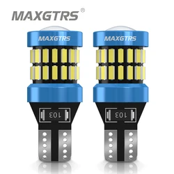 2x T15 W16W 921 912 LED 4014 + 3030 6000K blanco rojo amarillo LED de respaldo bombilla de luz de marcha atrás de coche lámpara de señal de giro Canbus de respaldo