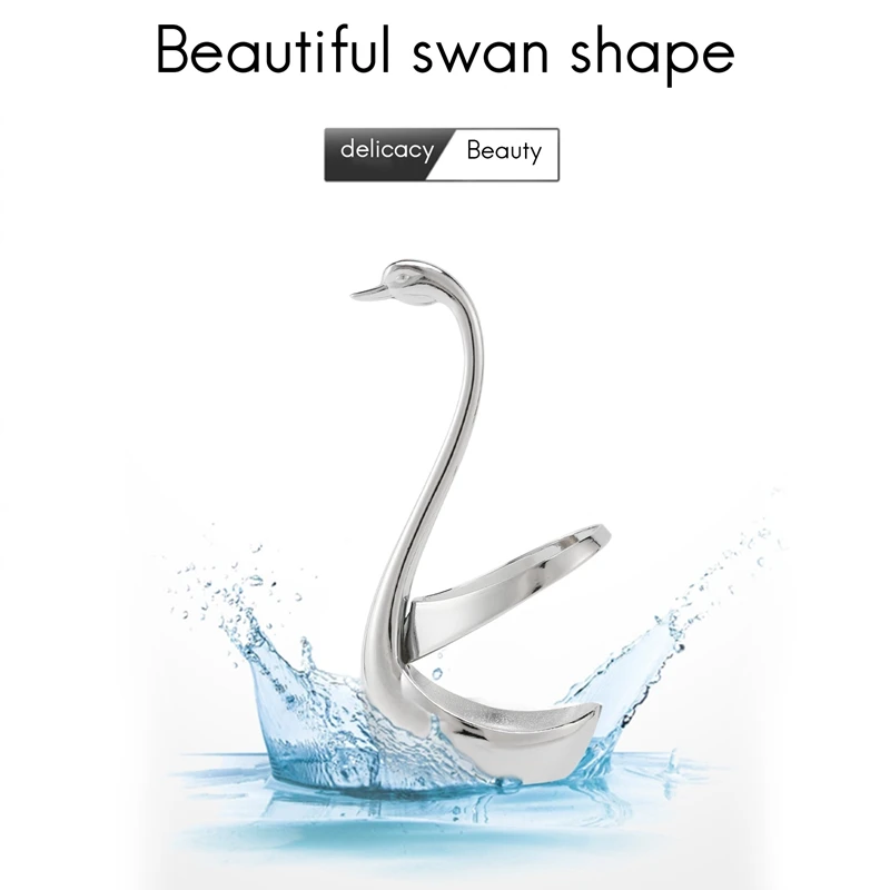 

Rog-eyStainless Steel Fork and Spoon Holder, Decoration Tableware Set kitchen Tools Swan Holder Cutlery Holder,Best gift for