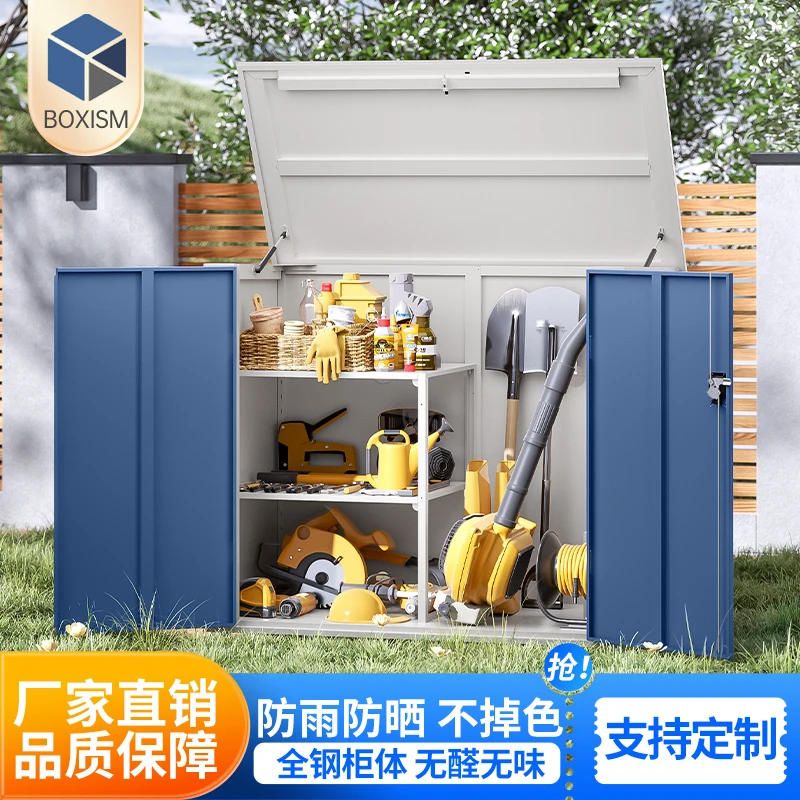 Terrace Locker Balcony Grocery Cabinet  Garden Tool Outdoor Combination  Washing Machine Protection