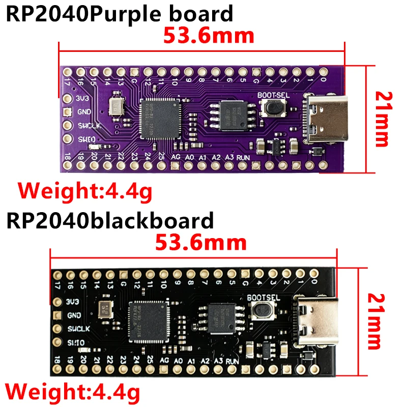 Ultimate Pico RP2040 Microcontroller Development Board Dual Core 133MHz USB 1.1 Host Support Multiple IO Channels
