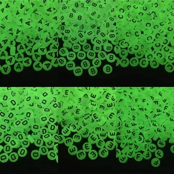 100-500PCS Luminous A-Z 26Letter Beads Acrylic Spacer Alphabet Beads For Jewelry Making DIY Charms Bracelet Necklace Accessories