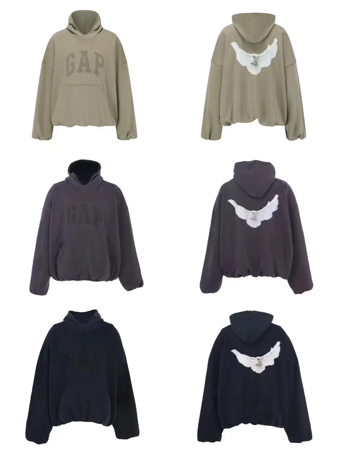 

Винтажная толстовка с капюшоном от Kanye West, мужская одежда, повседневная свободная толстовка с принтом, осенняя модная уличная одежда