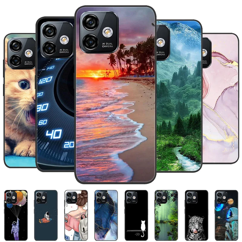 For Ulefone Note 16 Pro Case Cover Note16 Pro Silicone Soft Marble Black Bumper Funda for Coque Ulefone Note 16 Pro Protective