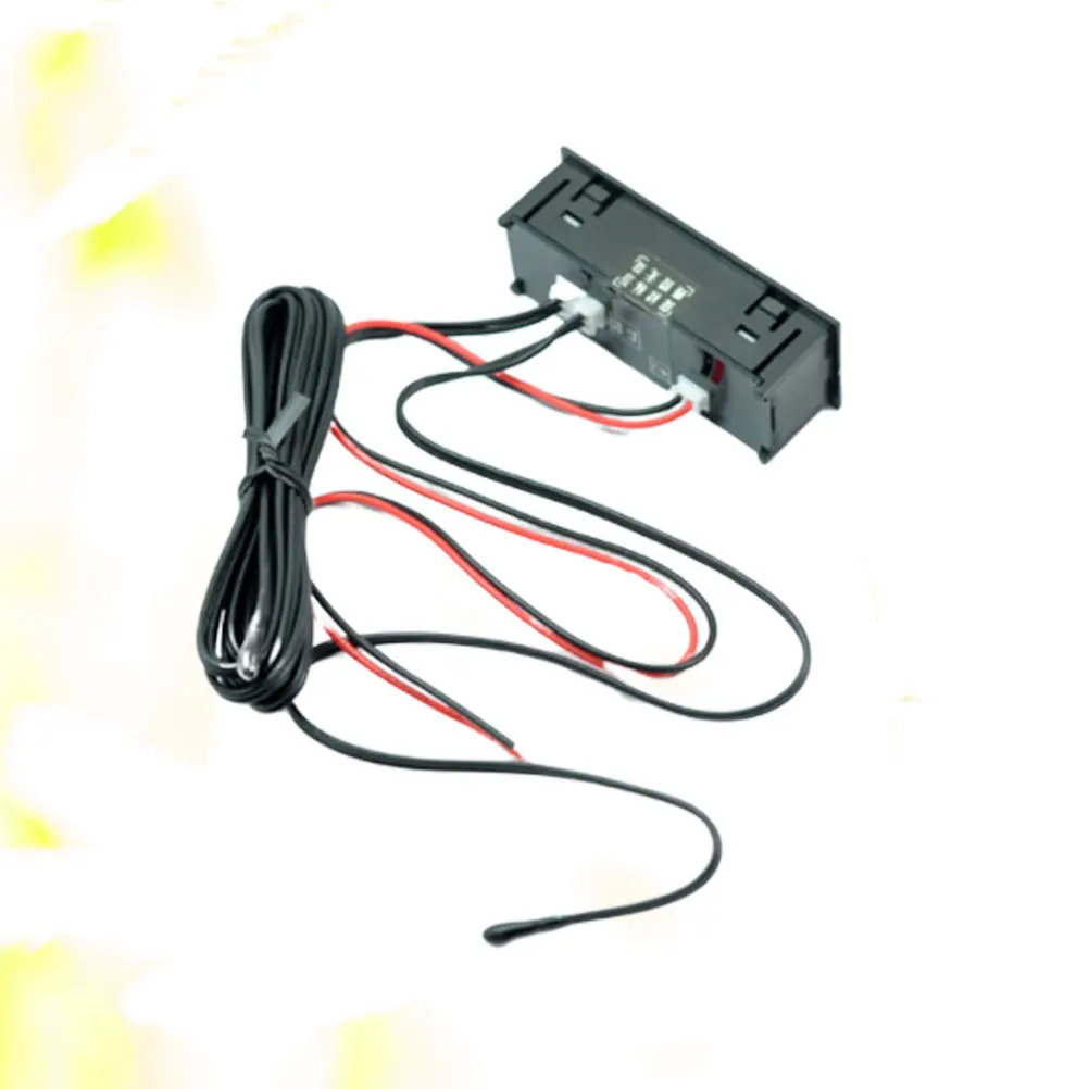 

Car Clock Module Digital Thermometer For Vehicle Refrigerator Ac Outdoor Indoor Reptile Tank Temperature Sensor Dual
