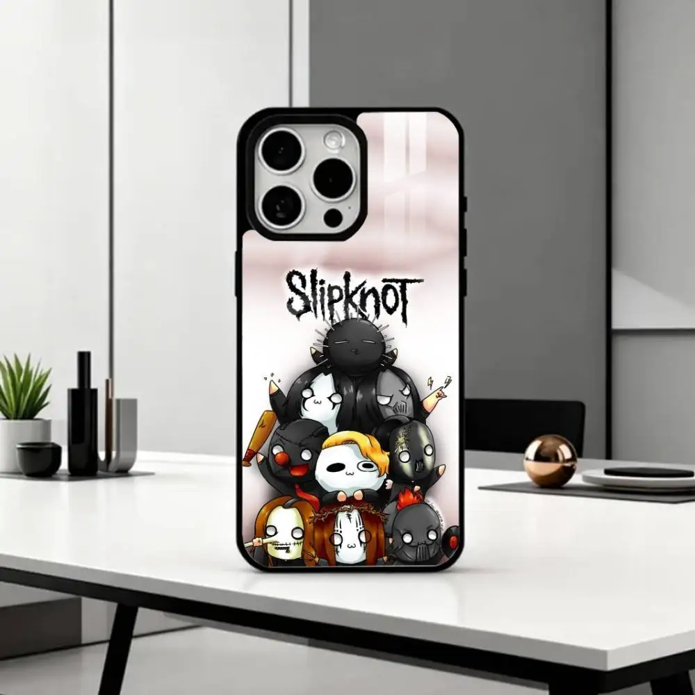 حافظة هاتف S-Slipknot B-Band لهاتف iPhone17,16,15,14,13,12,11 Plus، Pro Max Magnetic للشحن اللاسلكي Magsafe #4