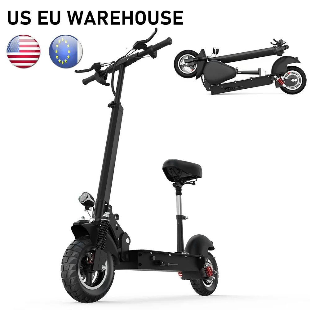 Electric Scooter Adult 10 Inches Big Wheel Scooter With Seat 48v 20Ah 1000w Electric Scooter In EU/US Warehouse