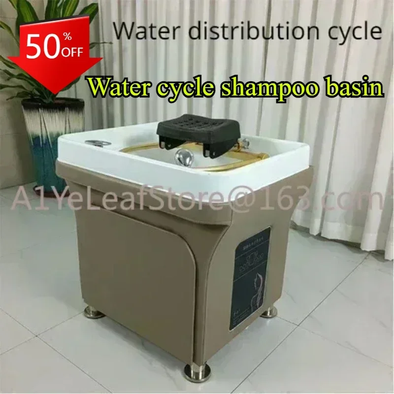 Health Water Circulation Head Treatment Fumigation Spa Machine Mobile Shampoo Basin BeautySalon Ear Cleaning Hair Care Center