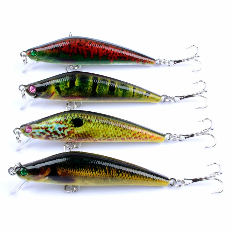 

8.2G/8CM Hard Lure 4 Colors Plastic Hard Lure Minnow Bionic Fishing Gear To Attract Fish Simulated Decoys