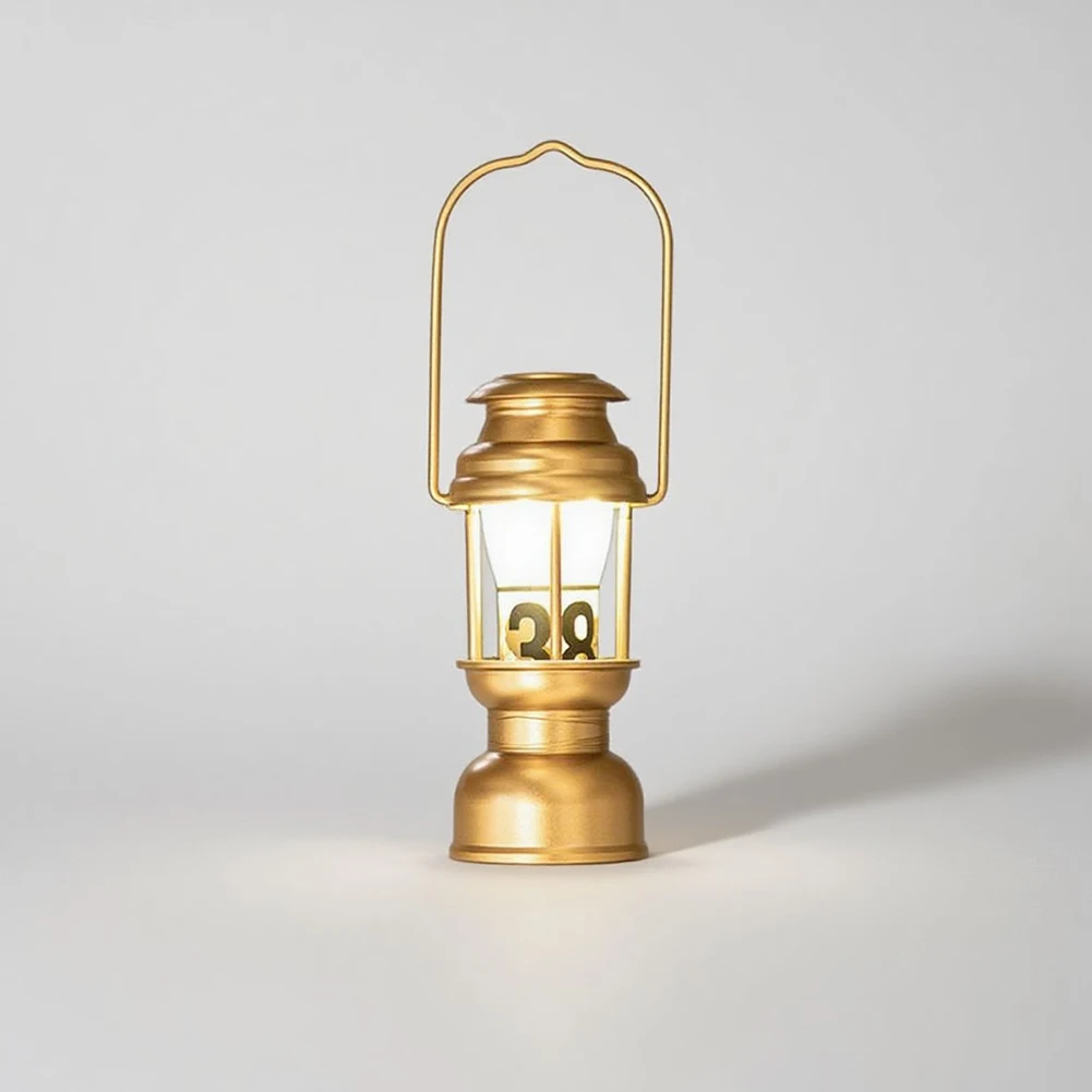 

GZ Retro Brass-Look Aluminum Camping Light Shade Lightweight and Foldable Lantern Cover for Hiking 1/4" Screw Hole for Tripod