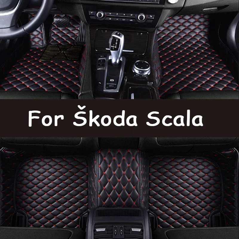 Car Mats Floor For Škoda Scala 2020~2022 Waterproof Rugs Car Floor Mats Foot Mat Cubre Pisos Para Autos Car Accessories Interior