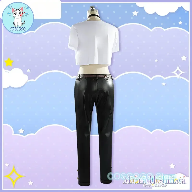 COSGOGO-Costume de Cosplay Hololive pour Homme et Femme, ID Moona Hoshinova, Vtuber Potato, Tenues d'Halloween Personnalisées