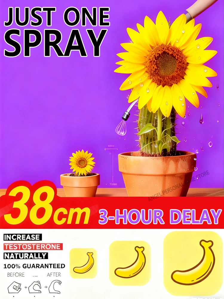 Powerful delay spray, not only prolongs but also enhances virility, awakening passionate nights.